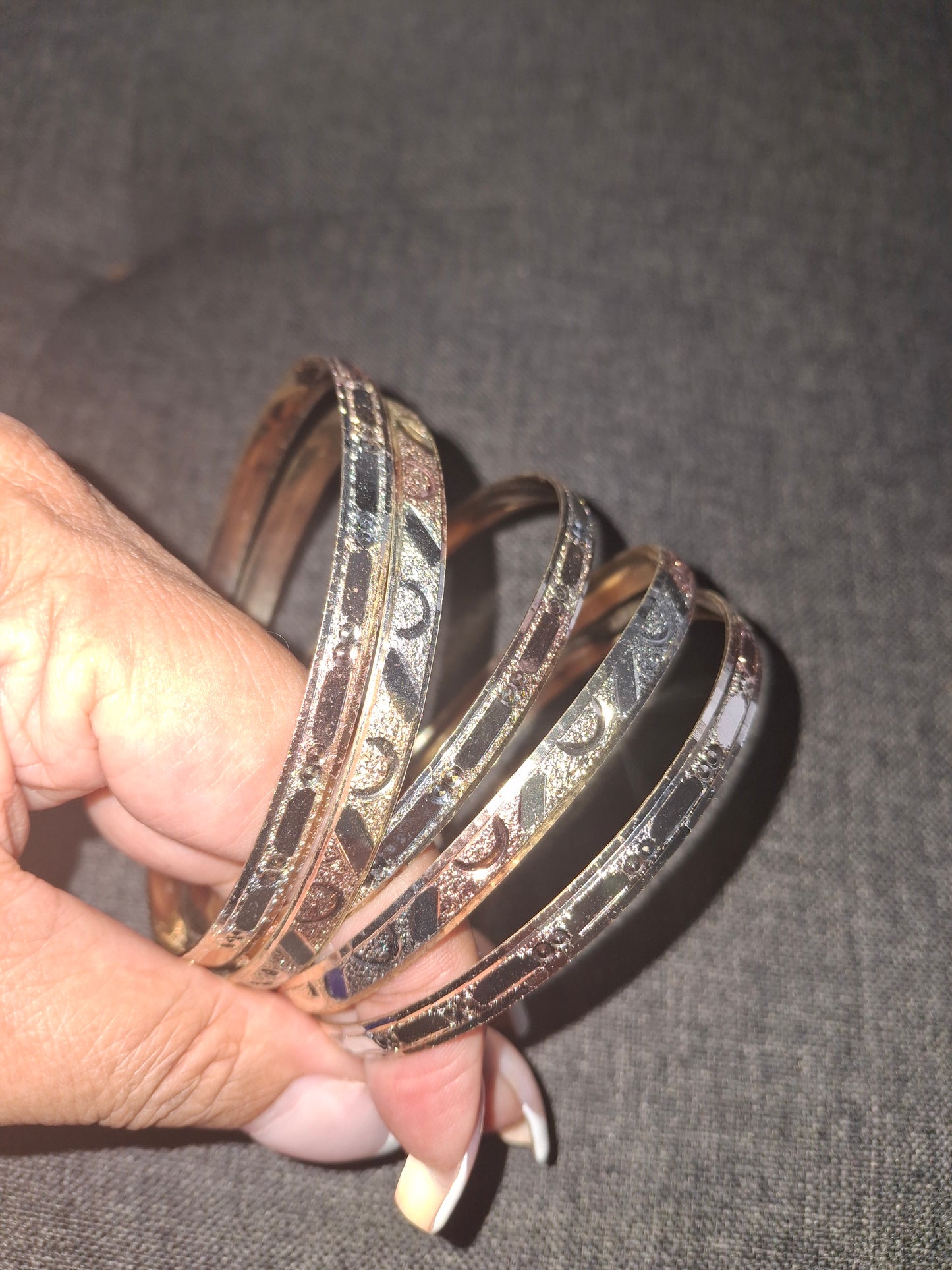 18K Gold Filled Adult Bangles