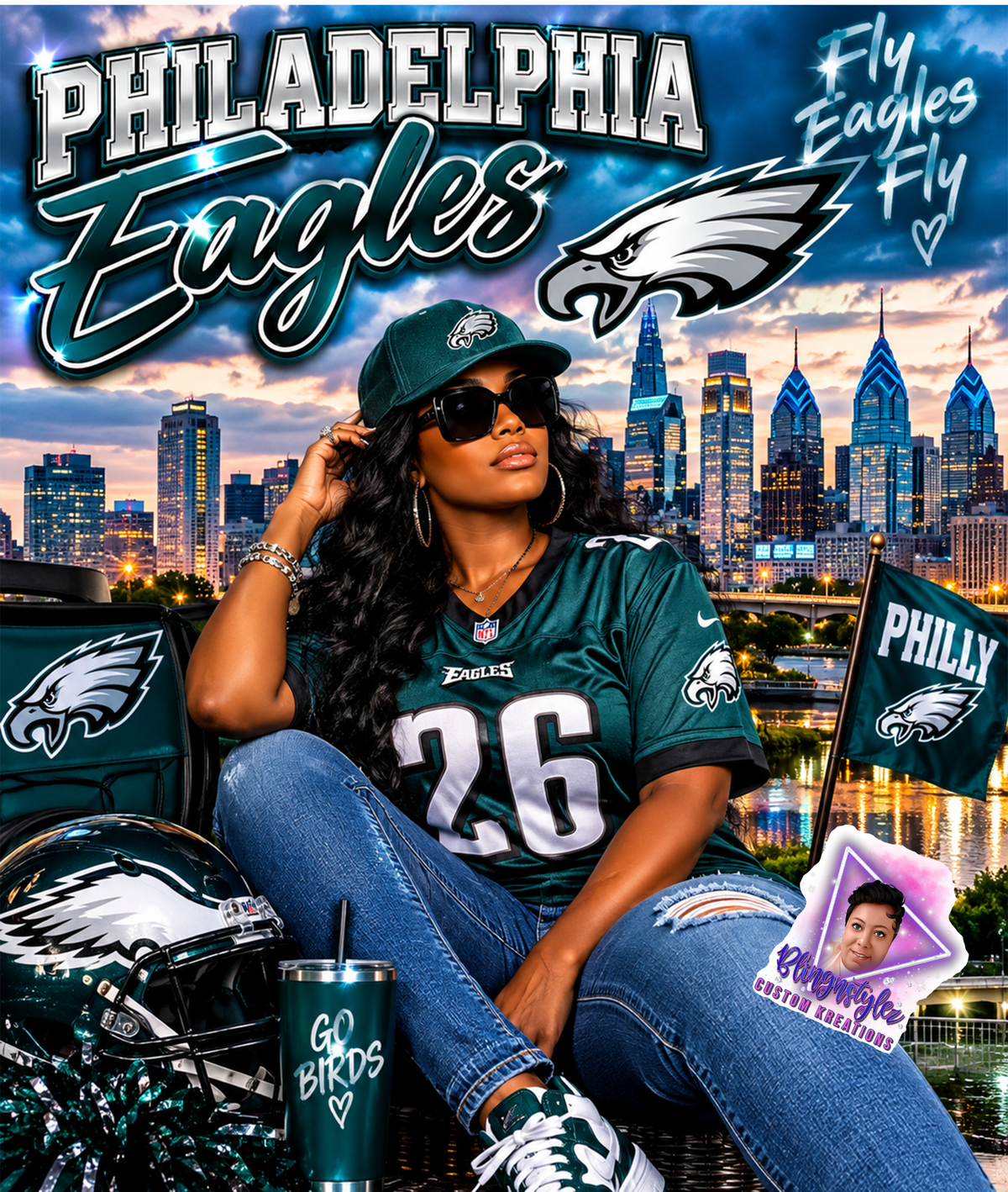 Eagles Shirt and Tumbler Bundle Deal
