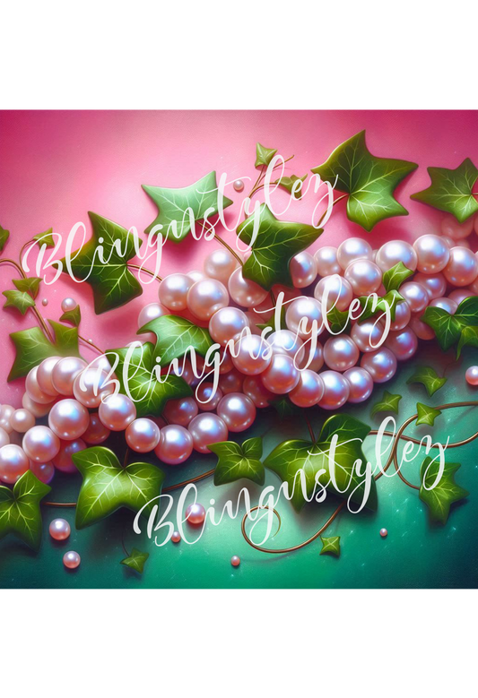 Ivy N Pearls PNG, Digital File