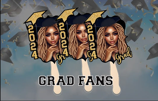 Custom Graduation Fans