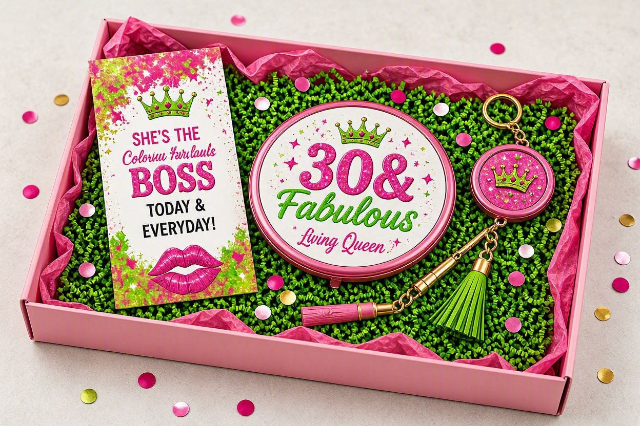 30 & FABULOUS Ultimate Box- Personalized Birthday Gift Set | Birthday Queen Box | Custom Birthday Bundle (Copy)